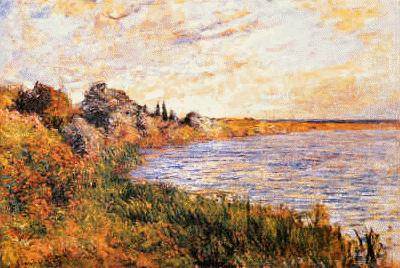 Claude Monet  The Banks of the Seine at La Grande Jatte oil painting picture